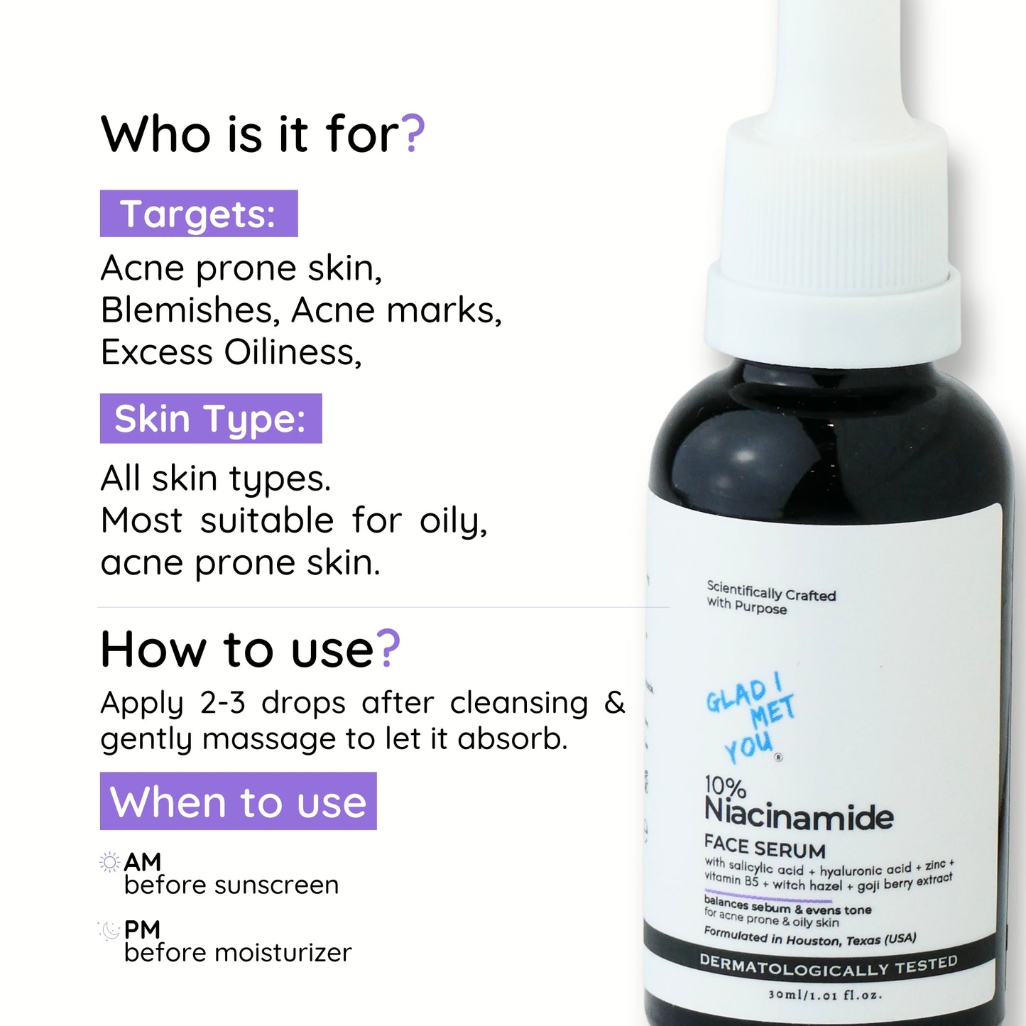 Anti-Acne & Oil Control Face Serum | 30ml