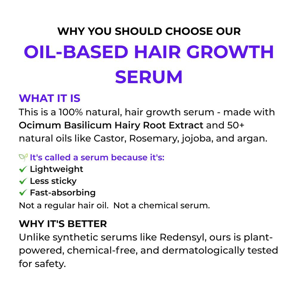 100% Natural Hair Growth Serum | 10ml (pack of 1)