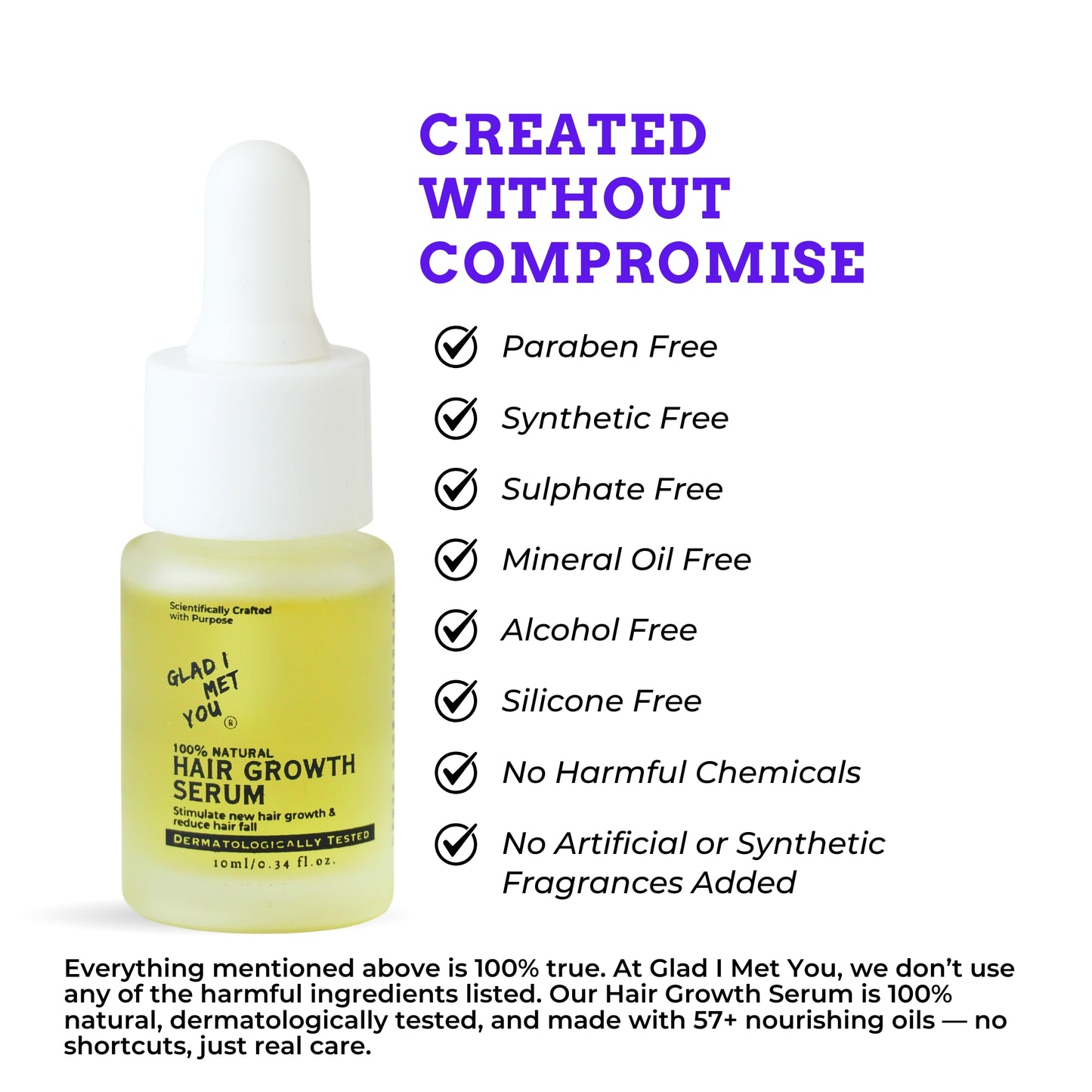 100% Natural Hair Growth Serum | 10ml (pack of 1)