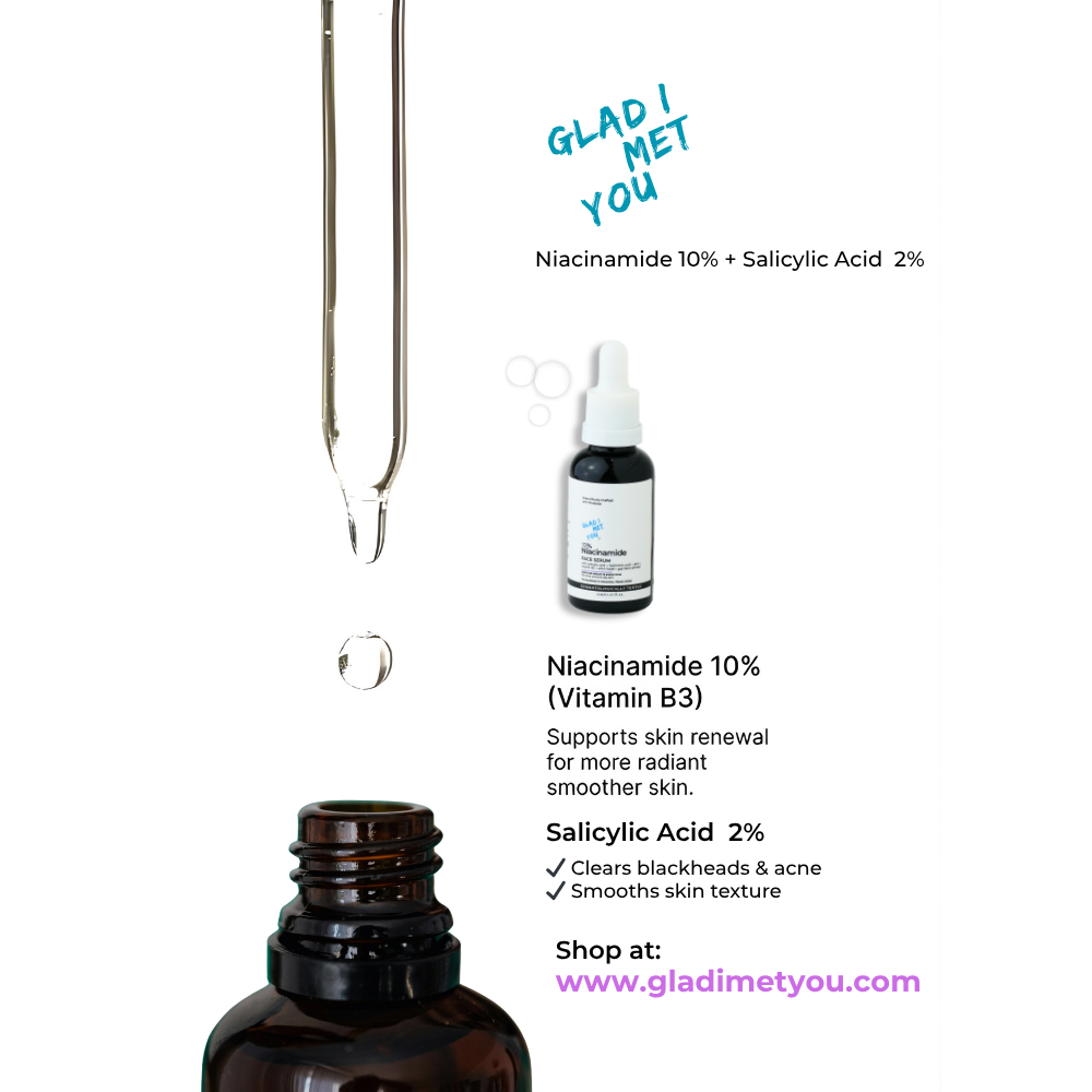 10% Niacinamide Face Serum for Glowing Skin, Oil Control & Acne Care | 30ml (Pack of 1)