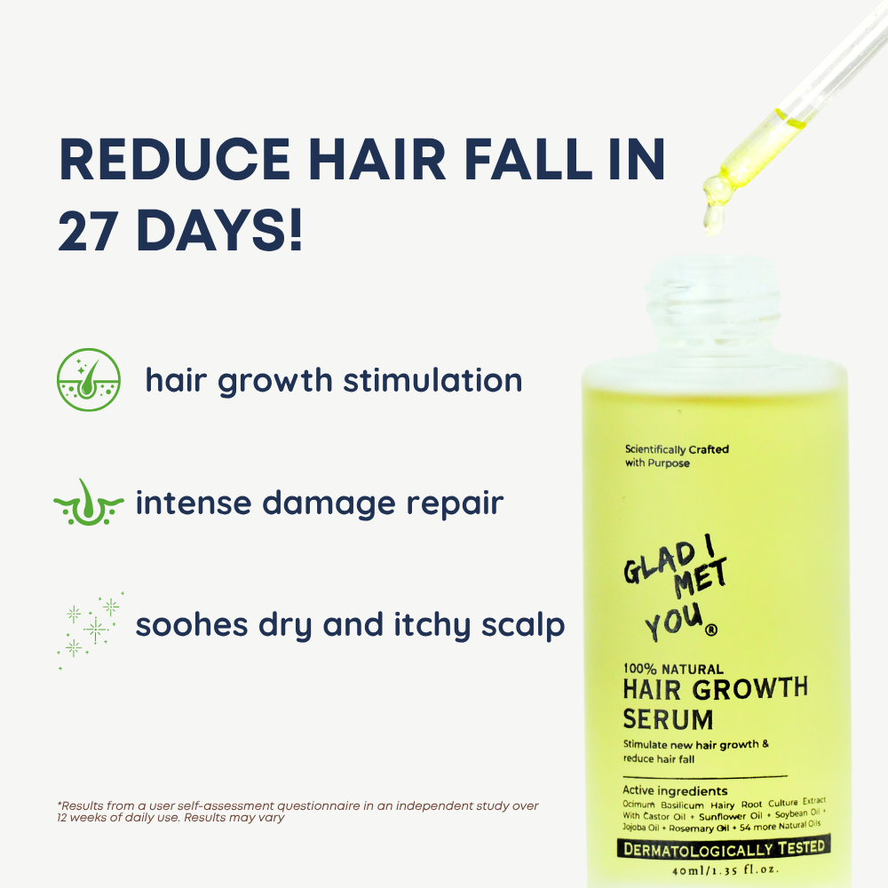 Glad I Met You The Complete Hair Duo — Hair Growth Serum (40ml) + Anti Dandruff Shampoo (100ml)