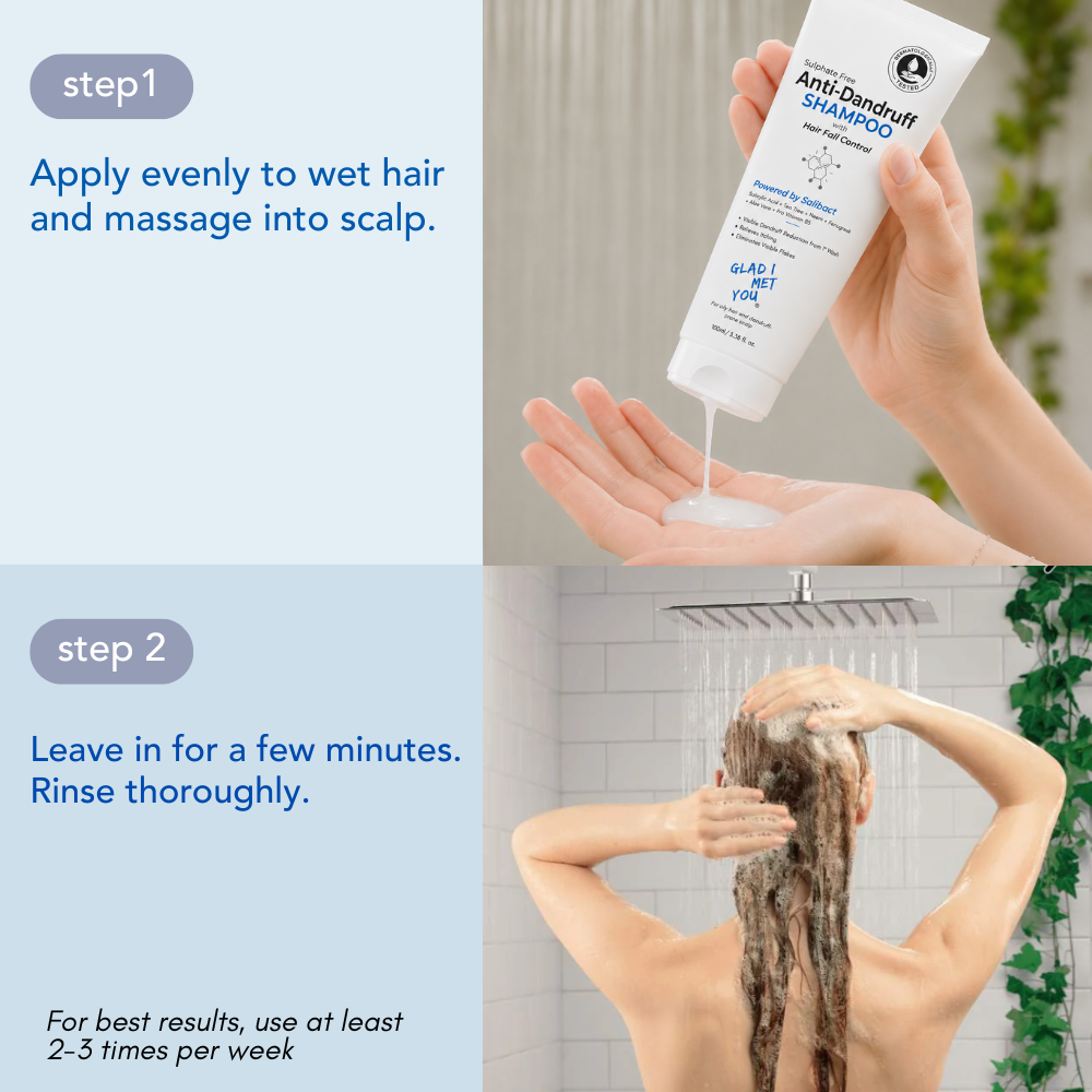 Anti-Dandruff Shampoo with Hair Fall Control (Pack of 2)