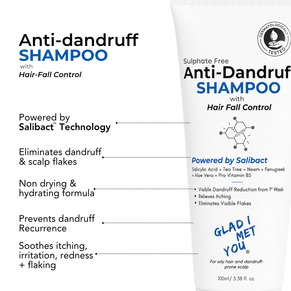 Anti-Dandruff Shampoo with Hair Fall Control (Pack of 2)